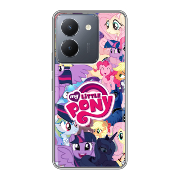 Силиконовый чехол на Vivo Y27s с принтом My little pony Дружба чудо