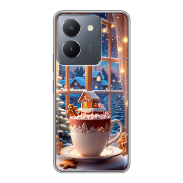 Силиконовый чехол на Vivo Y27s с принтом Новый год