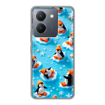 Силиконовый чехол на Vivo Y27s с принтом Новый год