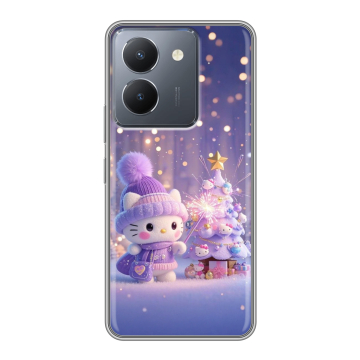 Силиконовый чехол на Vivo Y27s с принтом Новый год Силиконовый чехол на Vivo Y27s с принтом Новый год