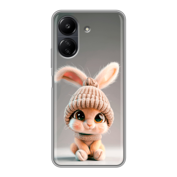 Силиконовый чехол на Xiaomi RedMi 13C с принтом Кролик