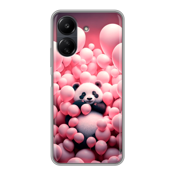 Силиконовый чехол на Xiaomi RedMi 13C с принтом Панда
