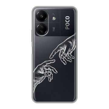 Силиконовый чехол на Xiaomi RedMi 13C с принтом Сотворение мира Силиконовый чехол на Xiaomi RedMi 13C с принтом Сотворение мира