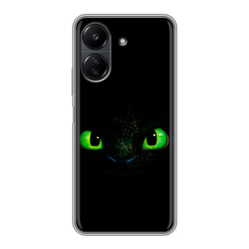 Силиконовый чехол на Xiaomi RedMi 13C с принтом Как приручить дракона Силиконовый чехол на Xiaomi RedMi 13C с принтом Как приручить дракона