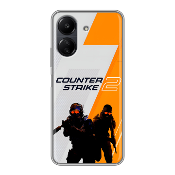 Силиконовый чехол на Xiaomi RedMi 13C с принтом Counter Strike