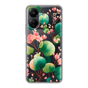 Силиконовый чехол на Xiaomi RedMi 13C с принтом женский Силиконовый чехол на Xiaomi RedMi 13C с принтом женский