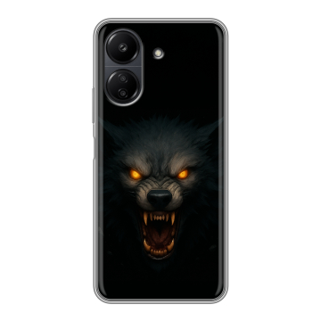 Силиконовый чехол на Xiaomi RedMi 13C с принтом Волк Силиконовый чехол на Xiaomi RedMi 13C с принтом Волк