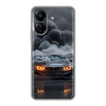 Силиконовый чехол на Xiaomi RedMi 13C с принтом BMW БМВ