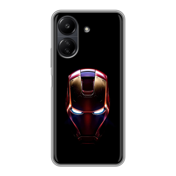 Силиконовый чехол на Xiaomi RedMi 13C с принтом IronMan Железный человек Силиконовый чехол на Xiaomi RedMi 13C с принтом IronMan Железный человек