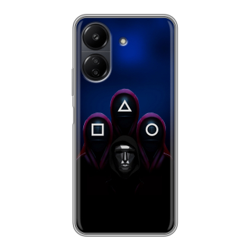Силиконовый чехол на Xiaomi RedMi 13C с принтом Игра Кальмара Силиконовый чехол на Xiaomi RedMi 13C с принтом Игра Кальмара