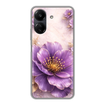 Силиконовый чехол на Xiaomi RedMi 13C с принтом женский