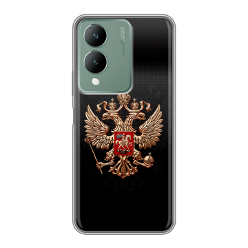 Силиконовый чехол на Vivo Y17s с принтом Герб России