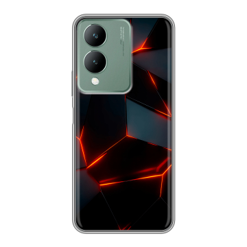 Силиконовый чехол на Vivo Y17s с принтом Яркие абстракции