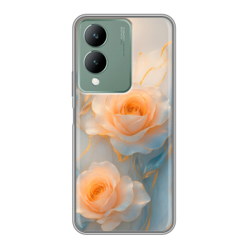 Силиконовый чехол на Vivo Y17s с принтом Женский