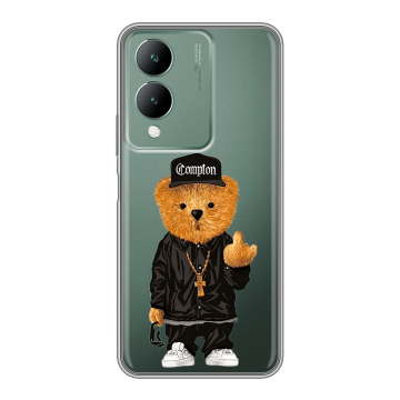 Силиконовый чехол на Vivo Y17s с принтом Плюшевый медведь Силиконовый чехол на Vivo Y17s с принтом Плюшевый медведь