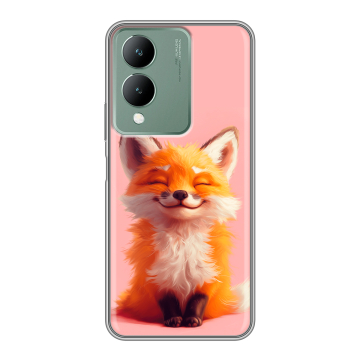 Силиконовый чехол на Vivo Y17s с принтом милая лиса Силиконовый чехол на Vivo Y17s с принтом милая лиса