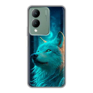 Силиконовый чехол на Vivo Y17s с принтом бабочки саккура Силиконовый чехол на Vivo Y17s с принтом бабочки саккура