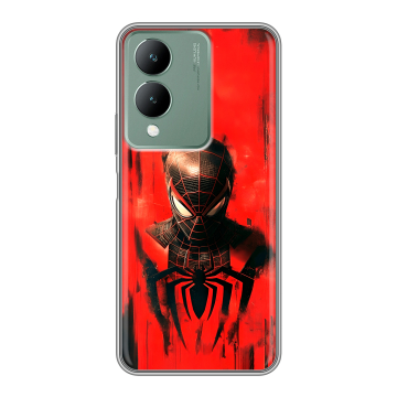 Силиконовый чехол на Vivo Y17s с принтом человек паук spiderman Силиконовый чехол на Vivo Y17s с принтом человек паук spiderman
