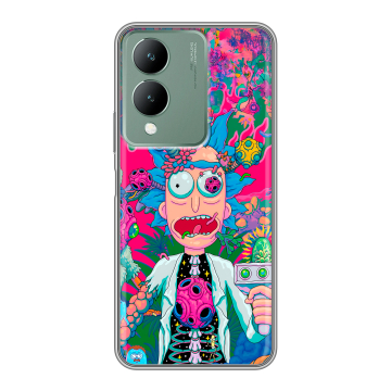 Силиконовый чехол на Vivo Y17s с принтом Рик и Морти Rick Morty Силиконовый чехол на Vivo Y17s с принтом Рик и Морти Rick Morty