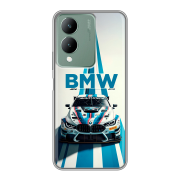 Силиконовый чехол на Vivo Y17s с принтом БМВ BMW Силиконовый чехол на Vivo Y17s с принтом БМВ BMW