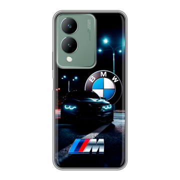 Силиконовый чехол на Vivo Y17s с принтом БМВ BMW