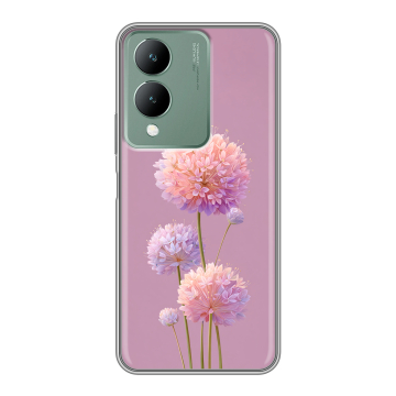 Силиконовый чехол на Vivo Y17s с принтом Цветы