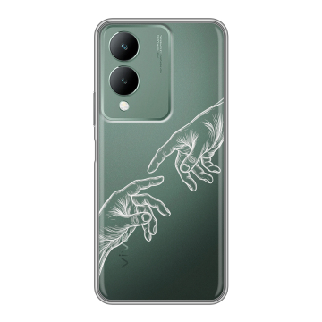 Силиконовый чехол на Vivo Y17s с принтом Сотворение мира