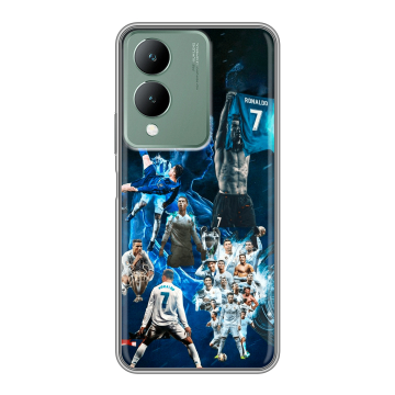 Силиконовый чехол на Vivo Y17s с принтом Реал Роналдо