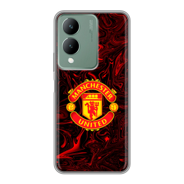 Силиконовый чехол на Vivo Y17s с принтом Manchester United