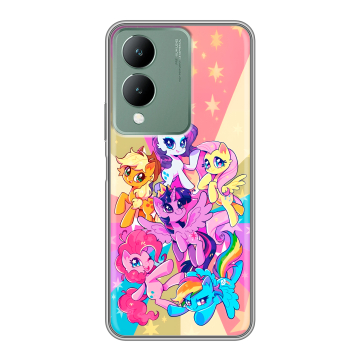 Силиконовый чехол на Vivo Y17s с принтом My little pony Дружба чудо Силиконовый чехол на Vivo Y17s с принтом My little pony Дружба чудо