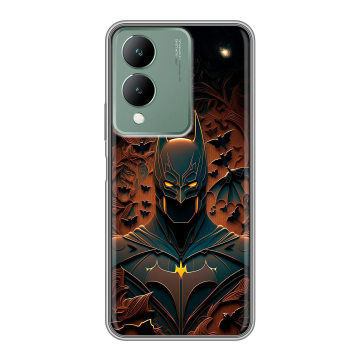 Силиконовый чехол на Vivo Y17s с принтом Batman Бэтмен