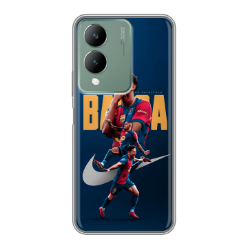 Силиконовый чехол на Vivo Y17s с принтом Барселона Barca Yamal Силиконовый чехол на Vivo Y17s с принтом Барселона Barca Yamal