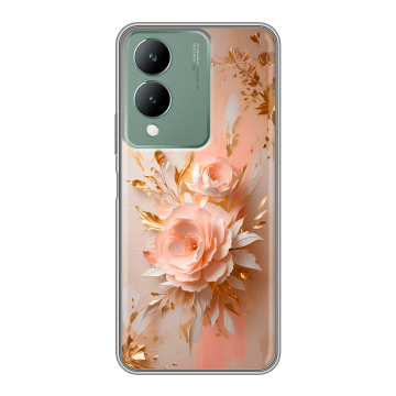 Силиконовый чехол на Vivo Y17s с принтом женский