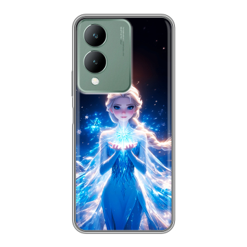 Силиконовый чехол на Vivo Y17s с принтом Холодное сердце Frozen Силиконовый чехол на Vivo Y17s с принтом Холодное сердце Frozen