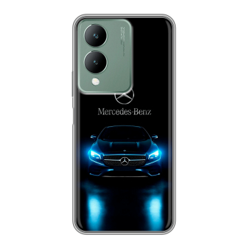 Силиконовый чехол на Vivo Y17s с принтом Mercedes Мерседес Силиконовый чехол на Vivo Y17s с принтом Mercedes Мерседес