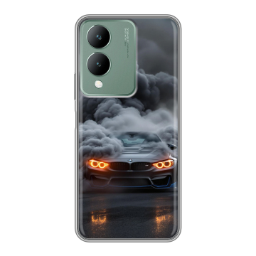 Силиконовый чехол на Vivo Y17s с принтом BMW БМВ