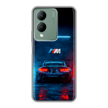Силиконовый чехол на Vivo Y17s с принтом BMW БМВ Силиконовый чехол на Vivo Y17s с принтом BMW БМВ