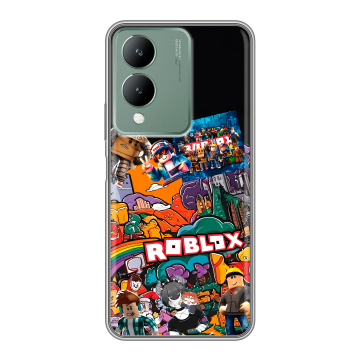 Силиконовый чехол на Vivo Y17s с принтом Roblox Роблокс Силиконовый чехол на Vivo Y17s с принтом Roblox Роблокс