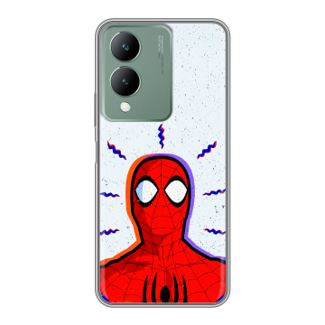 Силиконовый чехол на Vivo Y17s с принтом Spiderman Человек паук