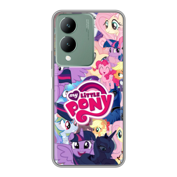 Силиконовый чехол на Vivo Y17s с принтом My little pony Дружба чудо