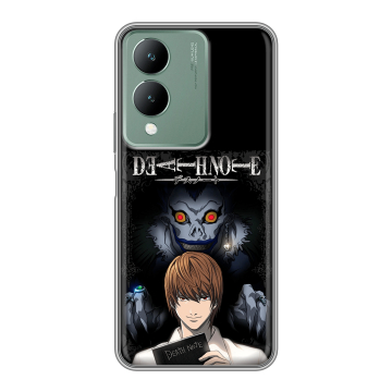Силиконовый чехол на Vivo Y17s с принтом Death note Тетрадь смерти