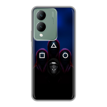 Силиконовый чехол на Vivo Y17s с принтом Игра Кальмара