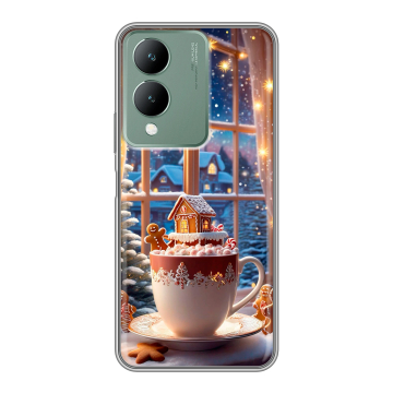 Силиконовый чехол на Vivo Y17s с принтом Новый год