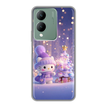 Силиконовый чехол на Vivo Y17s с принтом Новый год Силиконовый чехол на Vivo Y17s с принтом Новый год