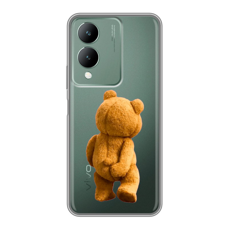Силиконовый чехол на Vivo Y17s с принтом Медведь Силиконовый чехол на Vivo Y17s с принтом Медведь