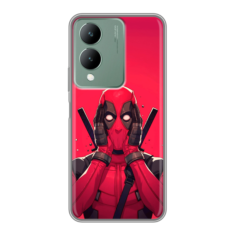 Силиконовый чехол на Vivo Y17s с принтом Дедпул Deadpool Силиконовый чехол на Vivo Y17s с принтом Дедпул Deadpool