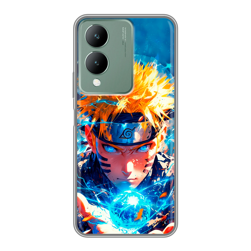 Силиконовый противоударный чехол на Vivo Y17s с принтом Аниме Наруто Naruto Силиконовый противоударный чехол на Vivo Y17s с принтом Аниме Наруто Naruto