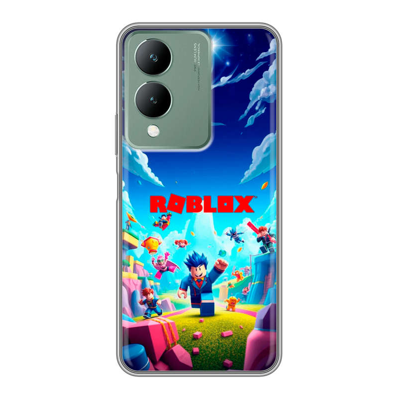 Силиконовый чехол на Vivo Y17s с принтом Roblox Роблокс Силиконовый чехол на Vivo Y17s с принтом Roblox Роблокс