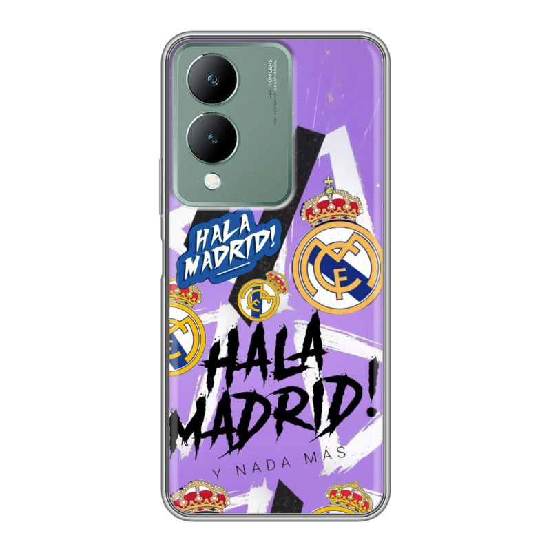 Силиконовый противоударный чехол на Vivo Y17s с принтом Real Madrid Реал Мадрид Силиконовый противоударный чехол на Vivo Y17s с принтом Real Madrid Реал Мадрид