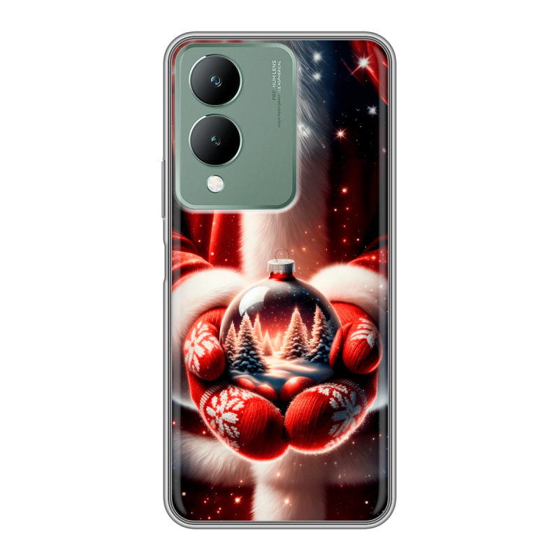 Силиконовый чехол на Vivo Y17s с принтом Новый год Силиконовый чехол на Vivo Y17s с принтом Новый год